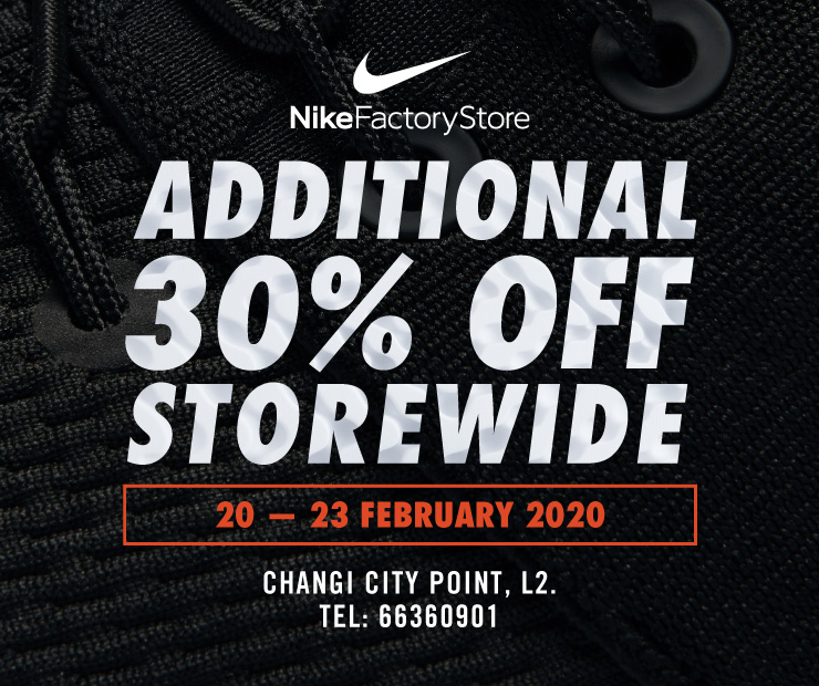 changi city point nike factory outlet sale